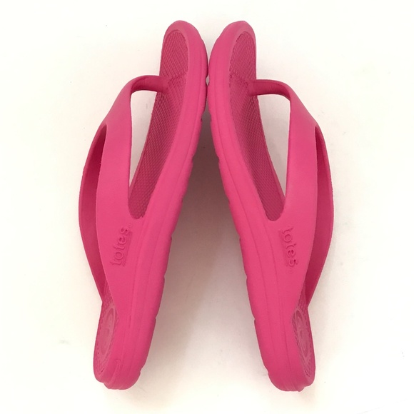 TOTES Thong Flip Flop Sandals Solbounce with Everywear Technology Pink Size 9 - Picture 11 of 15